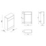 GRADE A1 - 500mm White Back to Wall Toilet Unit Only - Pendle