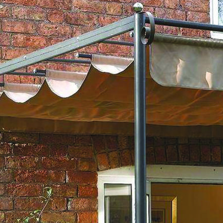 Rowlinson St Tropez Retractable Garden Canopy - 270 x 330cm