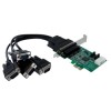 StarTech 4 Port Native PCI Express RS232 Serial Adapter Card with 16950 UART