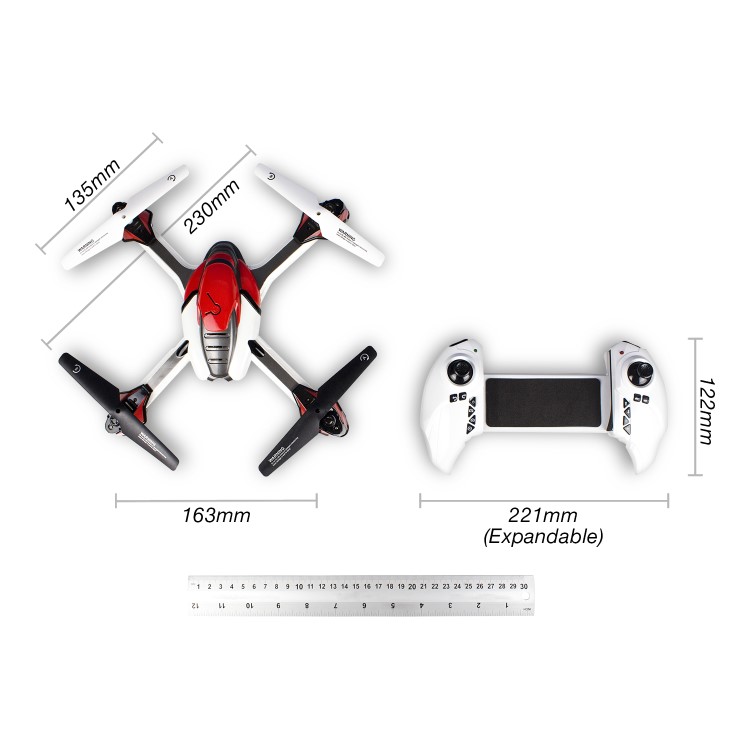 GRADE A1 - ProFlight Echo Ready To Fly Camera Drone With Collision Avoid & More