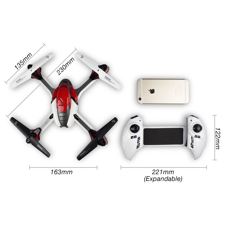 GRADE A1 - ProFlight Echo Ready To Fly Camera Drone With Collision Avoid & More