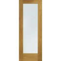 PFDGOP1030 Pre-Finished Ext Oak Double Glazed Pattern 10 Door with Clear Glass - Pre-Finished, 1981 x 762 x 44 mm