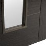 Internal Grey Door with Clear Glass - Pre-Finished - 1981 x 686 x 35mm - Palermo Essential - XL Joinery