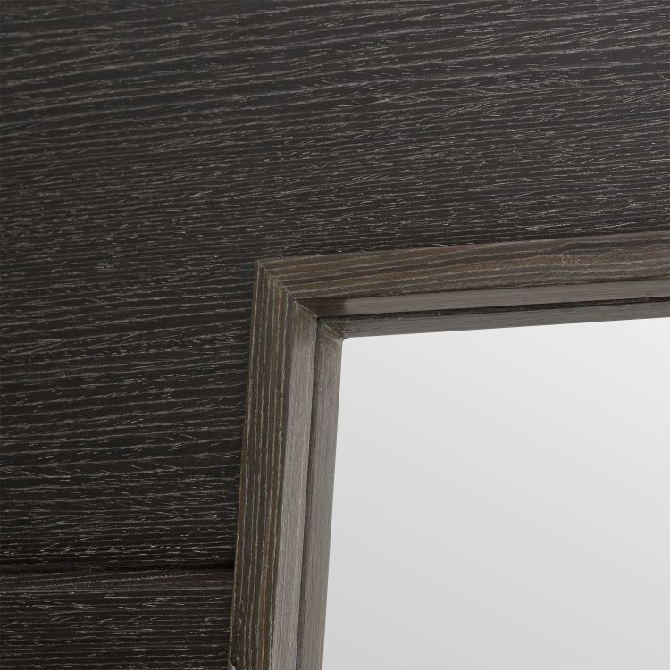 Internal Grey Door with Clear Glass - Pre-Finished - 1981 x 686 x 35mm - Palermo Essential - XL Joinery