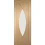 Internal Oak Pre-Finished Pesaro with Clear Glass - Pre-Finished, 2040 x 726 x 40 mm