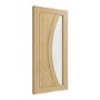 Internal Oak Glazed Door with Reeded Glass - Pre-Finished - 1981 x 762 x 35mm - Salerno - XL Joinery