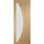 Internal Oak Glazed Door with Clear Glass - Pre-Finished - 2040 x 826 x 40mm - Salerno - XL Joinery