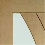 Internal Oak Glazed Door with Clear Glass - Pre-Finished - 2040 x 826 x 40mm - Salerno - XL Joinery