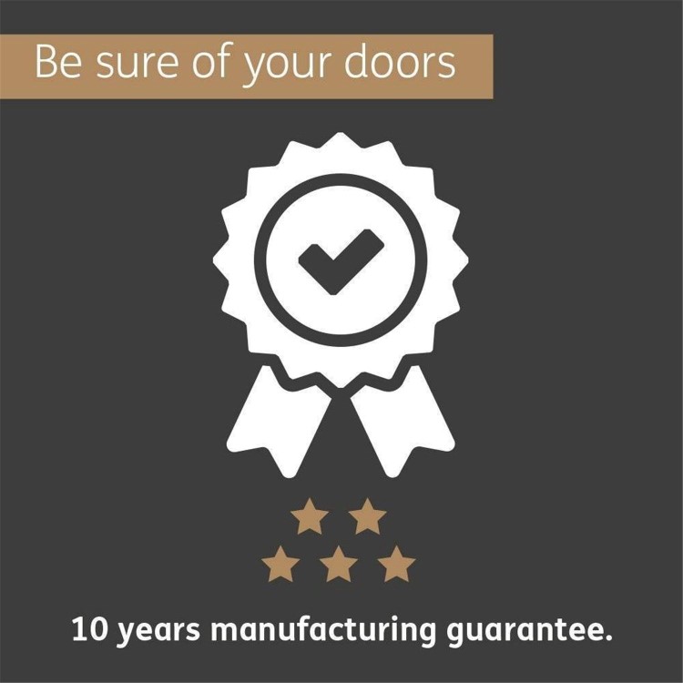 Internal Oak 4-Panel Shaker Door with Clear Glass - Pre-Finished - 1981 x 838 x 35mm - 4 Light - XL Joinery