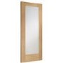 Internal Oak Pre-Finished Pattern 10 Door with Clear Glass - Pre-Finished, 2040 x 826 x 40 mm