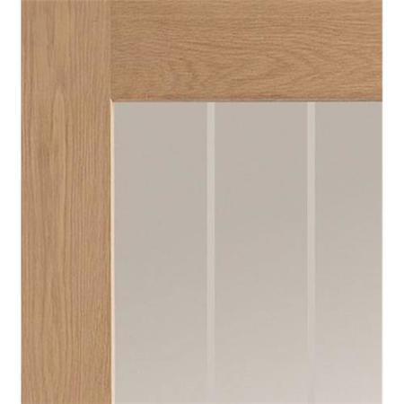 Internal Oak Cottage Fully-Glazed Door with Clear Etched Glass - Pre-Finished - 1981 x 686 x 35mm - Suffolk Essential - XL Joinery