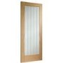 Internal Oak Cottage Fully-Glazed Door with Clear Etched Glass - Pre-Finished - 1981 x 686 x 35mm - Suffolk Essential - XL Joinery