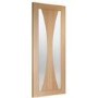 Internal Oak Pre-Finished Verona with Clear Glass - Pre-Finished, 1981 x 762 x 35 mm