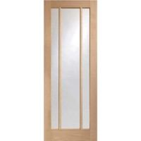 Internal Oak Glazed Door with Clear Glass - Pre-Finished - 2040 x 826 x 40mm - Worcester - XL Joinery
