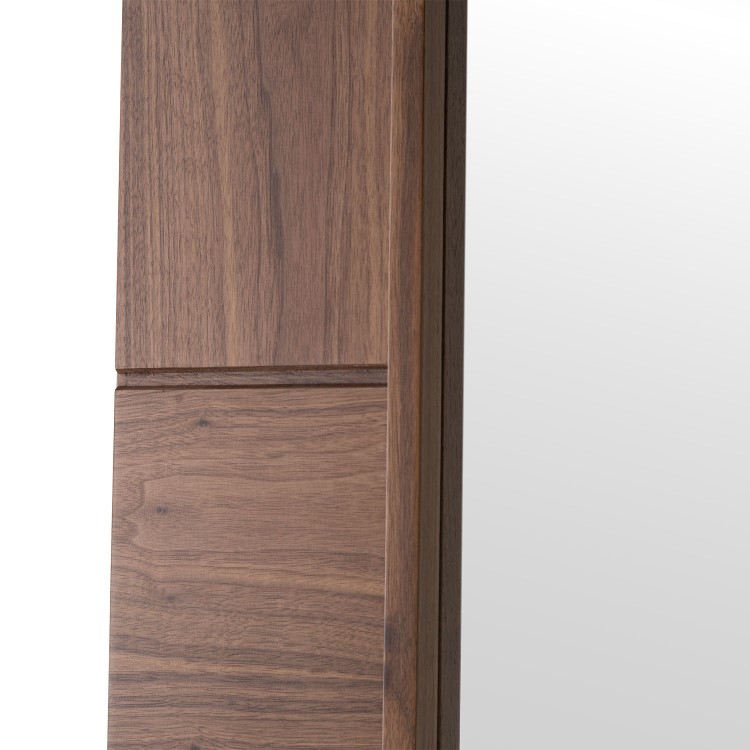 Internal Walnut French Doors with Clear Glass - Pre-Finished - 1981 x 1168 x 40mm - Ravenna - XL Joinery