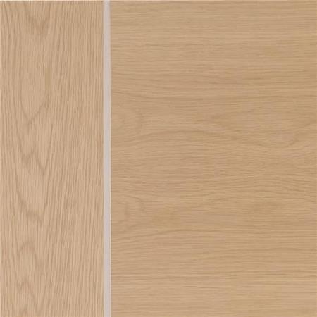 Internal Oak Door with Aluminium Detail - Pre-Finished - 1981 x 838 x 35mm - Forli - XL Joinery