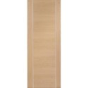 PFINTOFOR726 Internal Oak Door with Aluminium Detail - Pre-Finished - 2040 x 726 x 40mm - Forli - XL Joinery