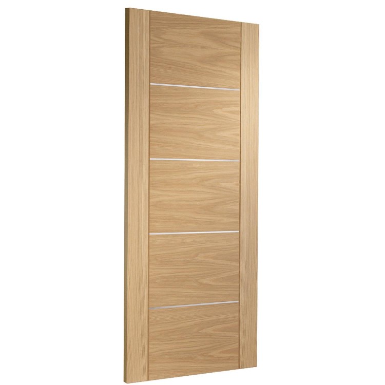 Internal Oak Pre-Finished Portici Fire Door - 1981 x 686 x 44 mm, Pre-Finished