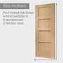 Internal Oak Pre-Finished Shaker 4 Panel Door - Pre-Finished, 1981 x 711 x 35 mm