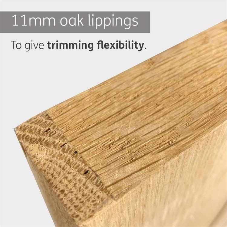 Internal Oak Pre-Finished Shaker 4-Panel Door - Pre-Finished - 2032 x 813 x 35mm - XL Joinery