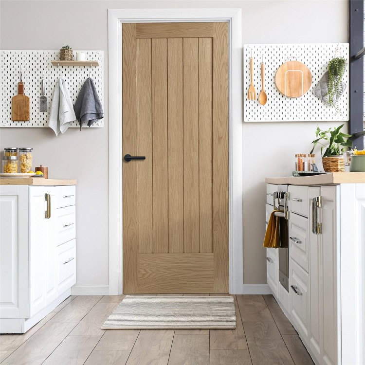Internal Oak Cottage Door - Pre-Finished - 1981 x 838 x 35mm - Stamford Essential - XL Joinery