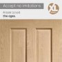Victorian 4 Panel Pre-Finished Internal Oak Door - Pre-Finished, 1981 x 686 x 35 mm