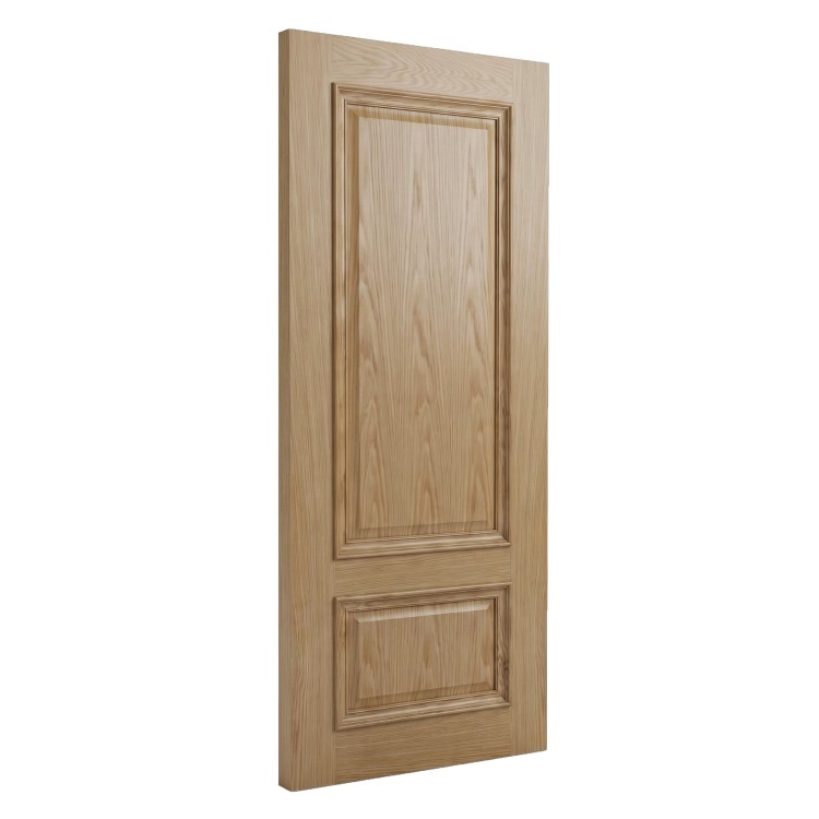 Internal Oak 2-Panel Door with Raised Mouldings - Pre-Finished - 1981 x 686 x 35mm - Nelson - XL Joinery