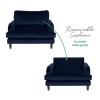 Pet Sofa Bed in Blue Velvet - Suitable for Dogs &amp; Cats - Payton