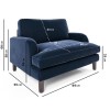 Pet Sofa Bed in Blue Velvet - Suitable for Dogs &amp; Cats - Payton