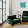 Payton Green Velvet Pet Sofa - Suitable for Dogs & Cats