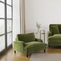 Pet Sofa Bed in Olive Green Velvet - Suitable for Dogs & Cats