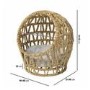 Rattan Dome Cat Bed with Cushion