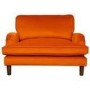 Payton Orange Velvet Pet Sofa - Suitable for Dogs & Cats