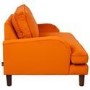 Payton Orange Velvet Pet Sofa - Suitable for Dogs & Cats