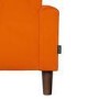 Payton Orange Velvet Pet Sofa - Suitable for Dogs & Cats