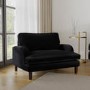 Payton Black Velvet Pet Sofa - Suitable for Dogs & Cats