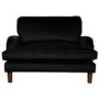 Payton Black Velvet Pet Sofa - Suitable for Dogs & Cats