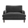 Payton Charcoal Grey Velvet Pet Sofa - Suitable for Dogs & Cats