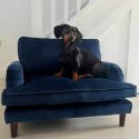 PFR013 Dog Sofa Bed in Blue Velvet - Payton