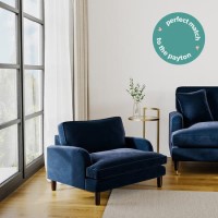 Payton Blue Velvet Pet Sofa Bed - Suitable for Dogs & Cats