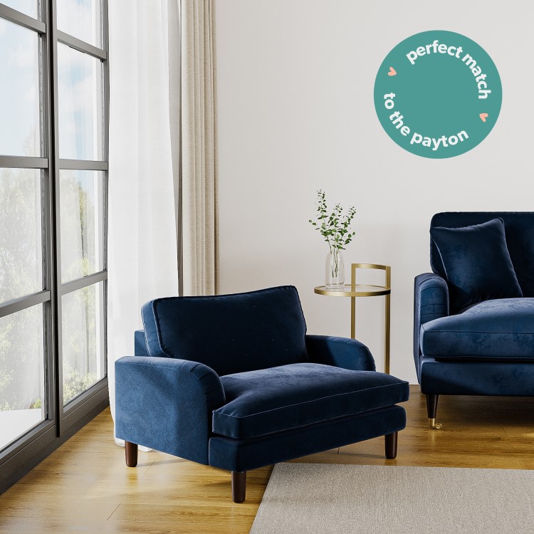 Payton Blue Velvet Pet Sofa Bed - Suitable for Dogs & Cats