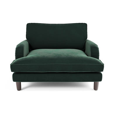 Payton Green Velvet Pet Sofa Bed - Suitable for Dogs & Cats