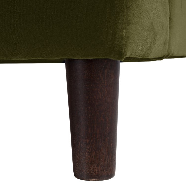 Payton Olive Green Velvet Pet Sofa Bed - Suitable for Dogs & Cats