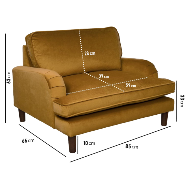 Dog Sofa Bed in Mustard Yellow Velvet - Payton