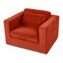 Hudson Burnt Orange Velvet Pet Sofa Bed - Suitable for Dogs & Cats