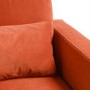 Burnt Orange Velvet Kids Armchair - Hudson