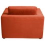 Burnt Orange Velvet Kids Armchair - Hudson