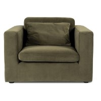 Khaki Green Velvet Kids Armchair - Hudson Khaki Green Velvet Kids Armchair - Hudson