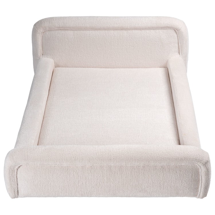 Cream Textured Pet Bed with Removeable Cover Larger Size Pets - Naomi