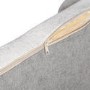 Small Dog Bed in Cream Textured Fabric with Washable Cover - Naomi